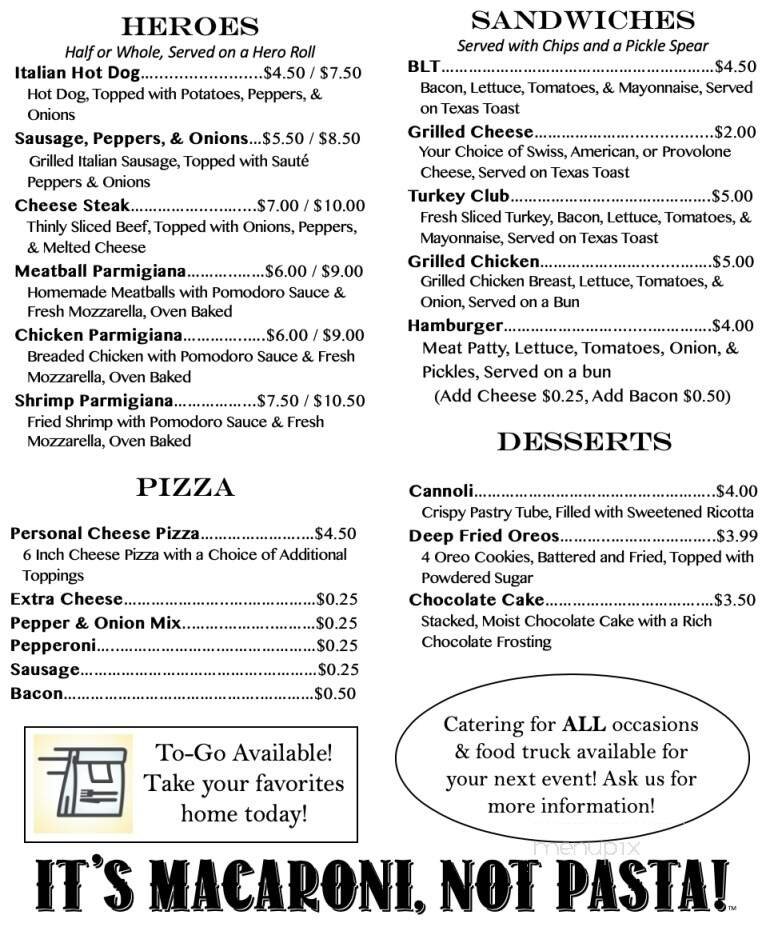 Menu page 2