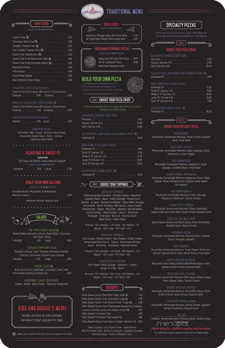 Menu page 1