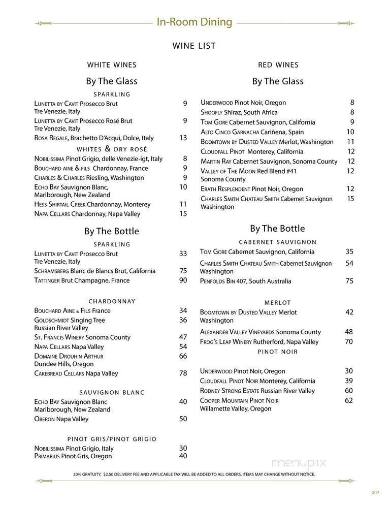 Menu page 20