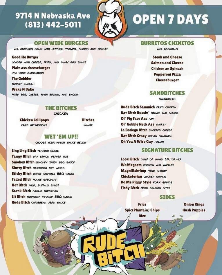 Menu page 1