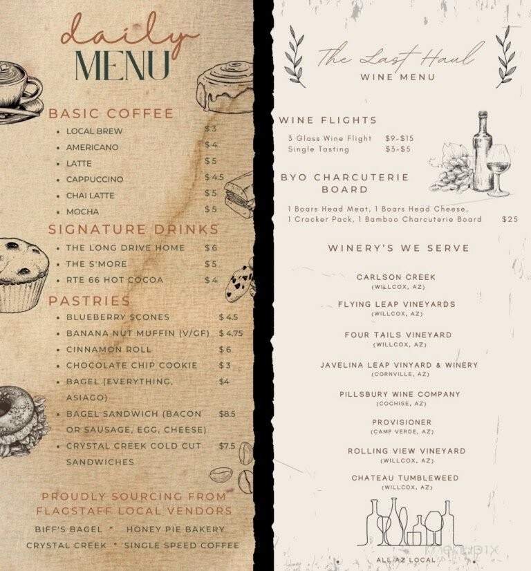 Menu page 1