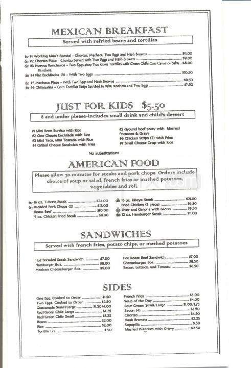 Menu page 4
