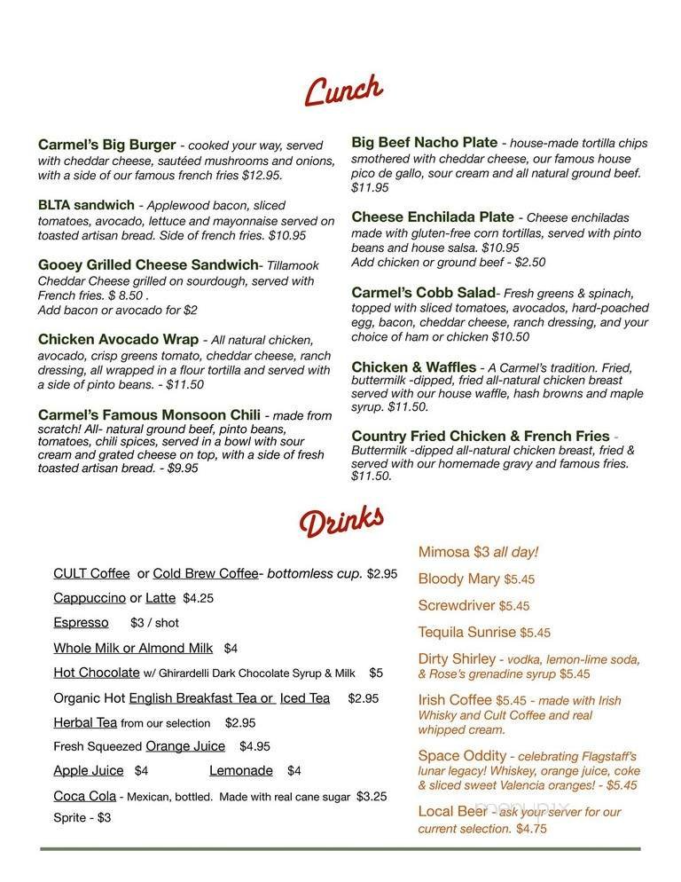 Menu page 2