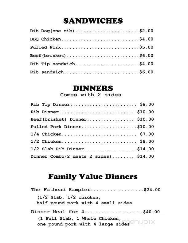 Menu page 1