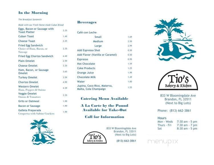 Menu page 1