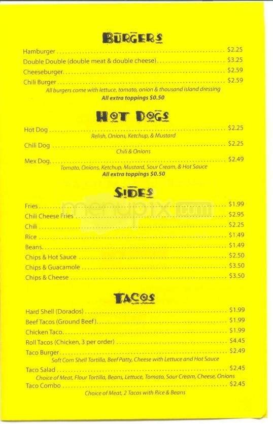 Menu page 3
