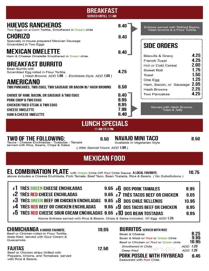 Menu page 3