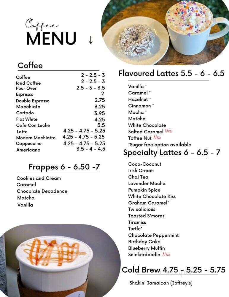 Menu page 1