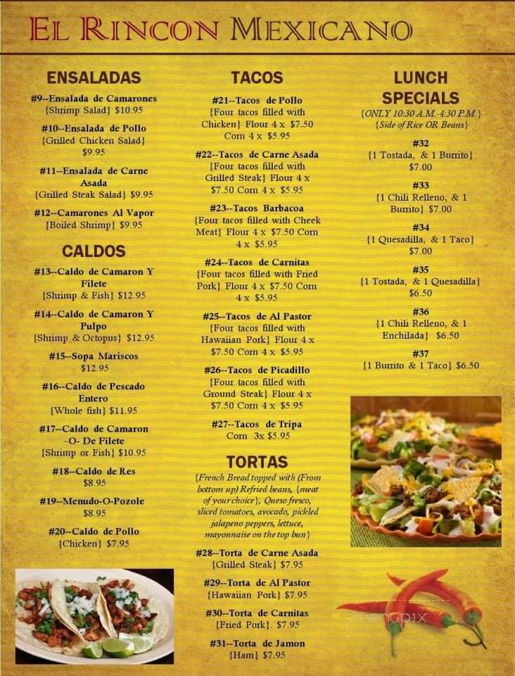 Menu page 2