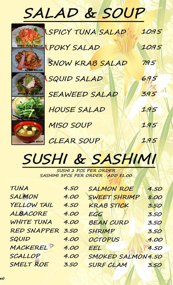 Menu page 2