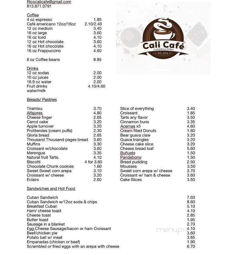 Menu page 2