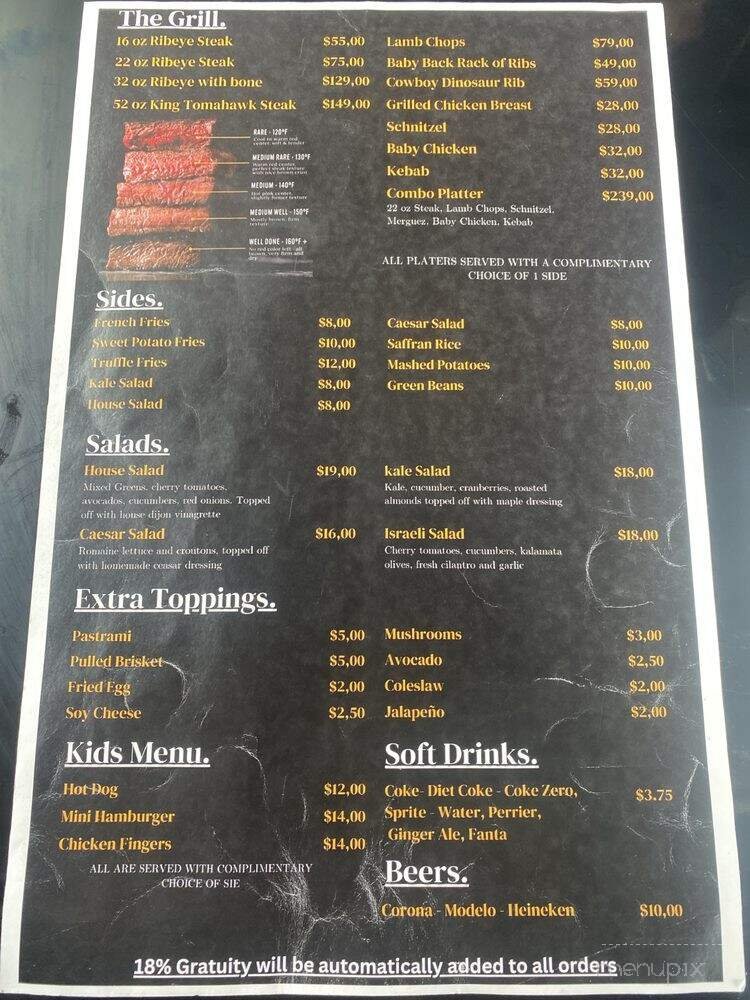 Menu page 1