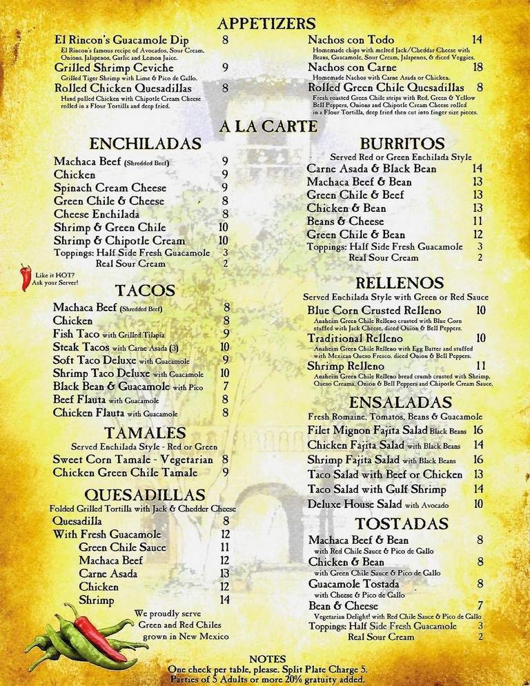 Menu page 2