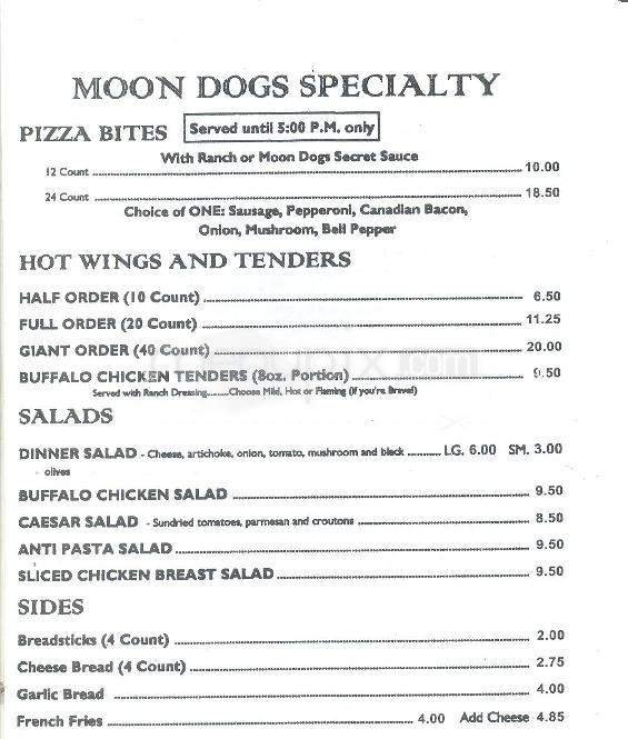 Menu page 3