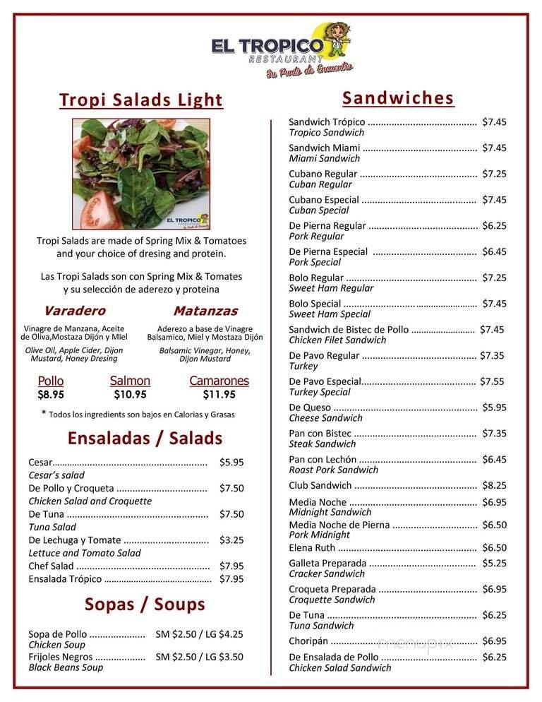 Menu page 2
