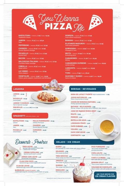 Menu page 1