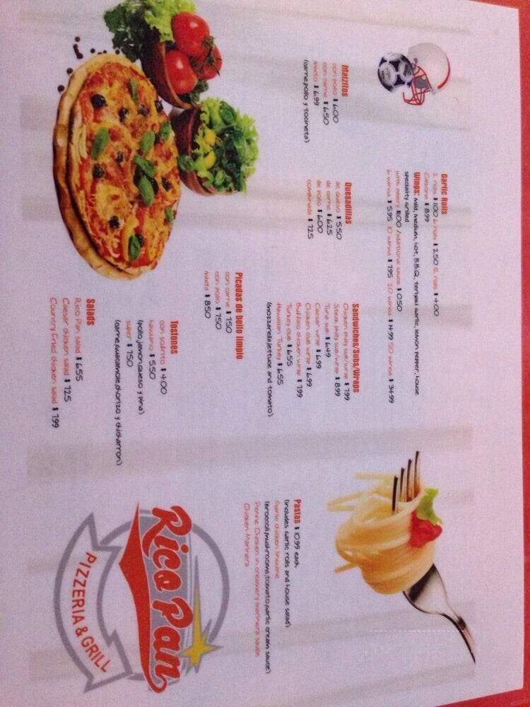 Menu page 1
