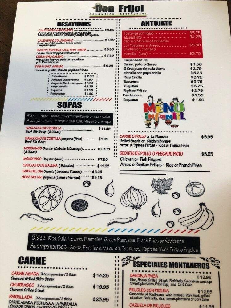 Menu page 3