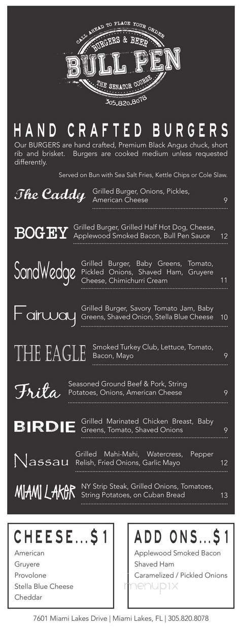 Menu page 1