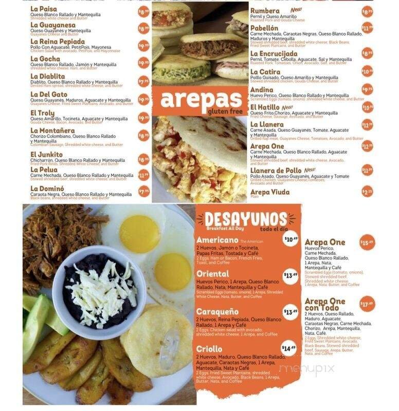 Menu page 1