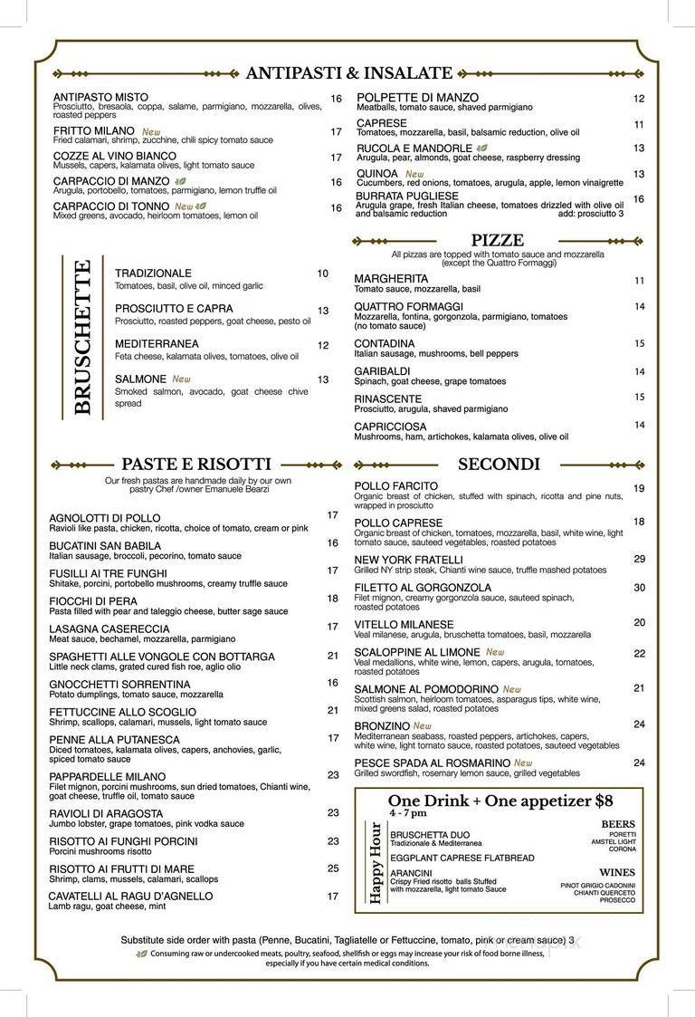 Menu page 1