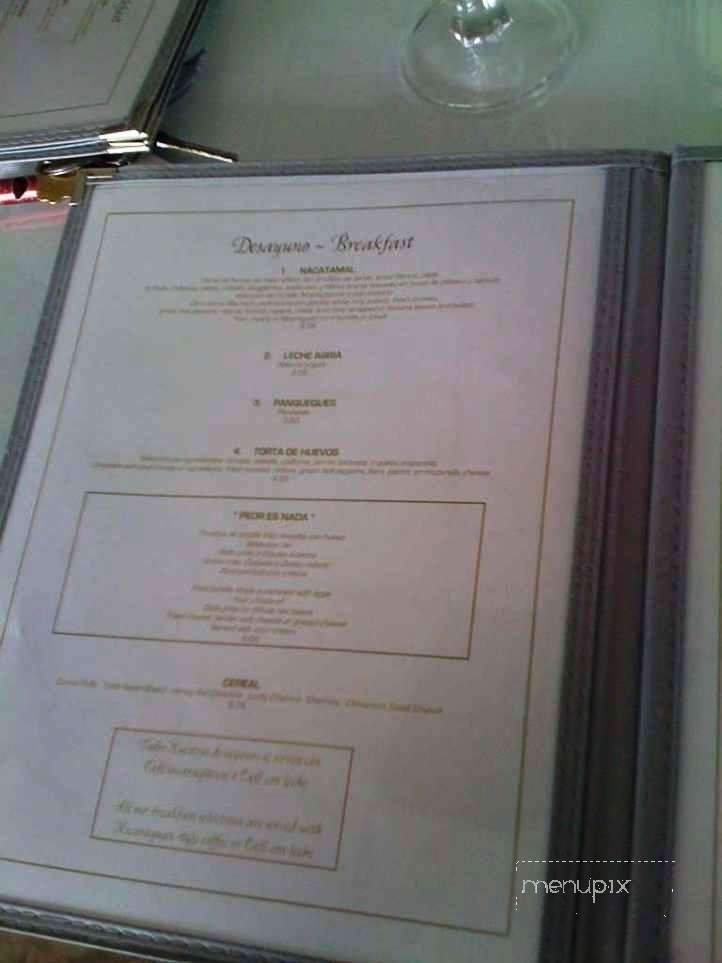 Menu page 1