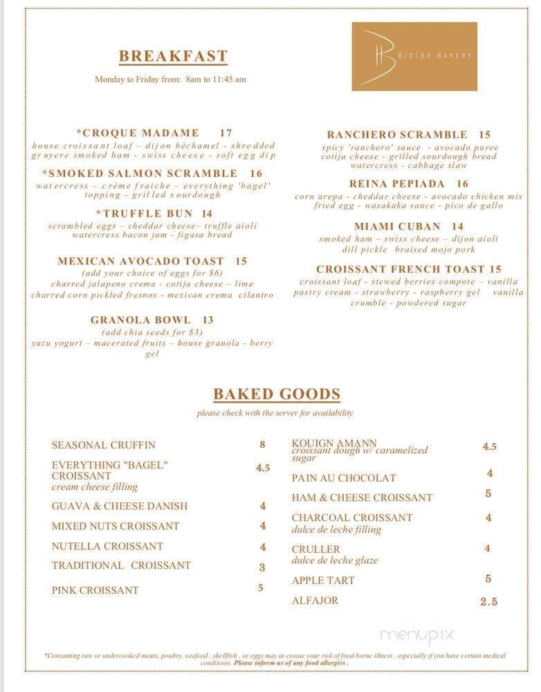 Menu page 1