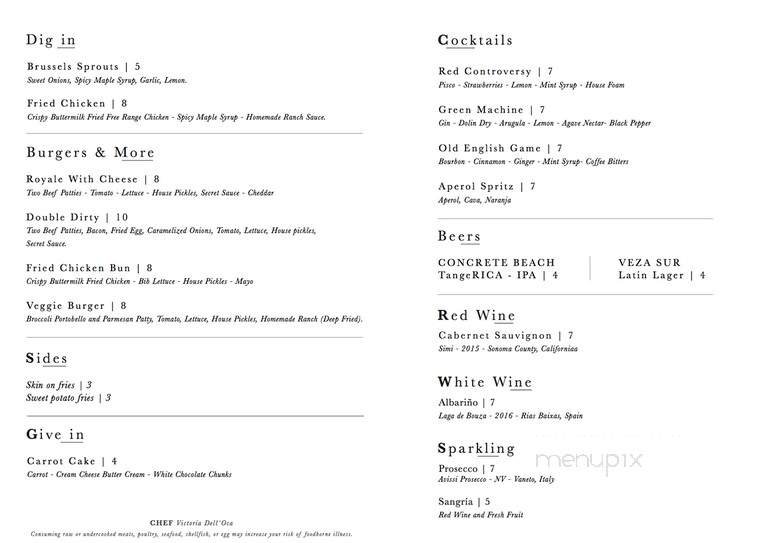 Menu page 2