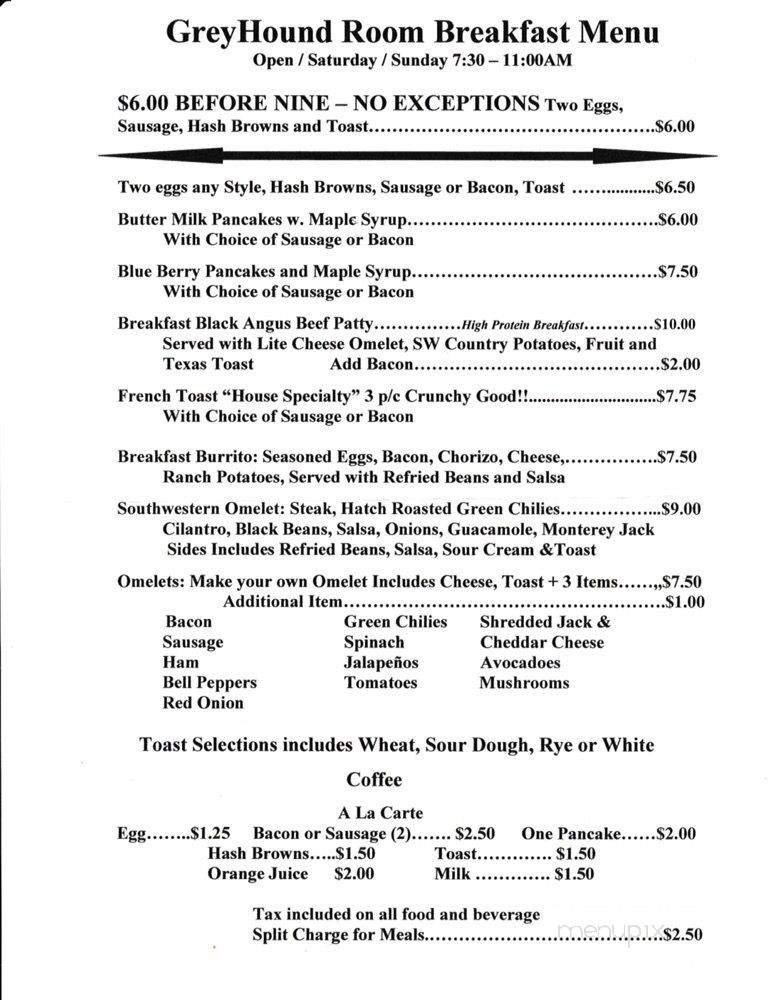 Menu page 1