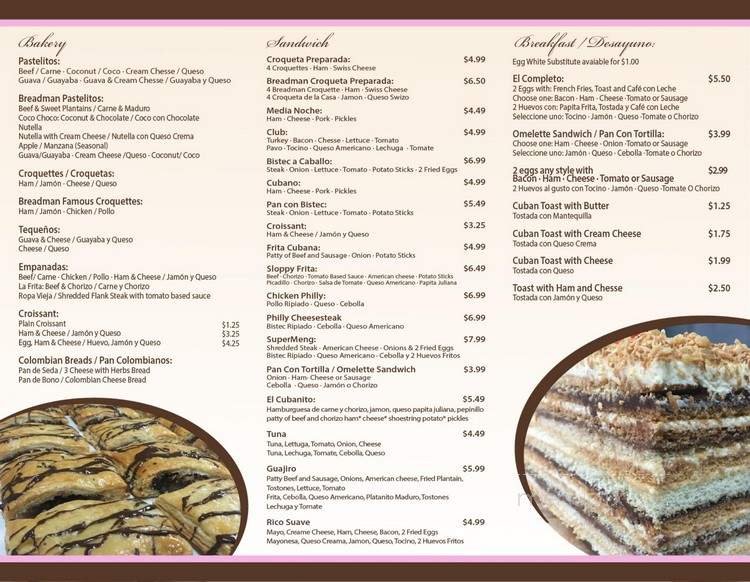 Menu page 2