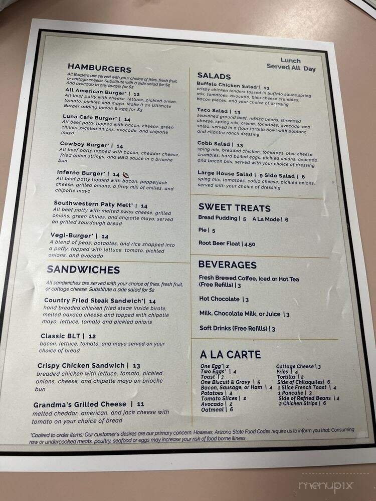 Menu page 2