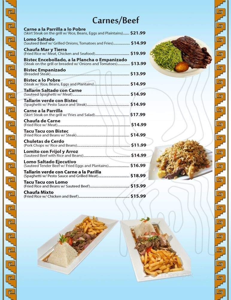 Menu page 1