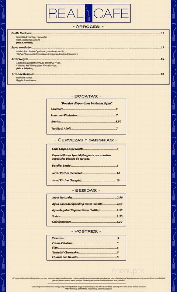 Menu page 1