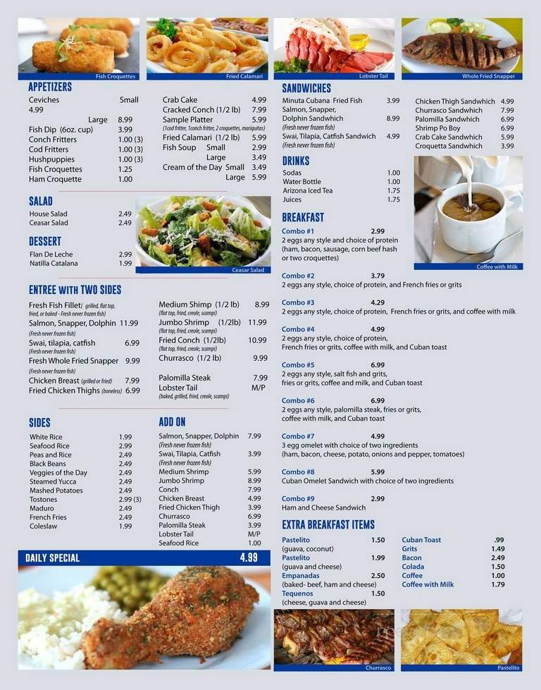 Menu page 1