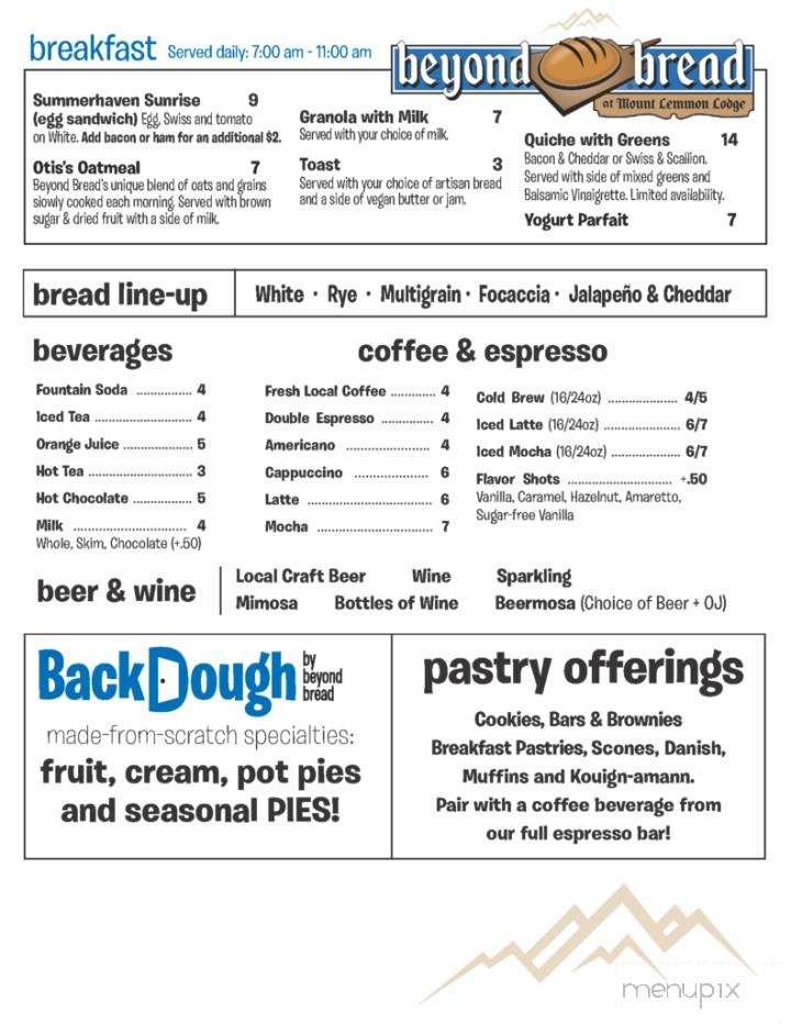 Menu page 2
