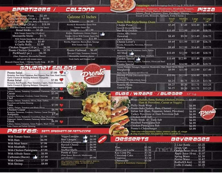 Menu page 2