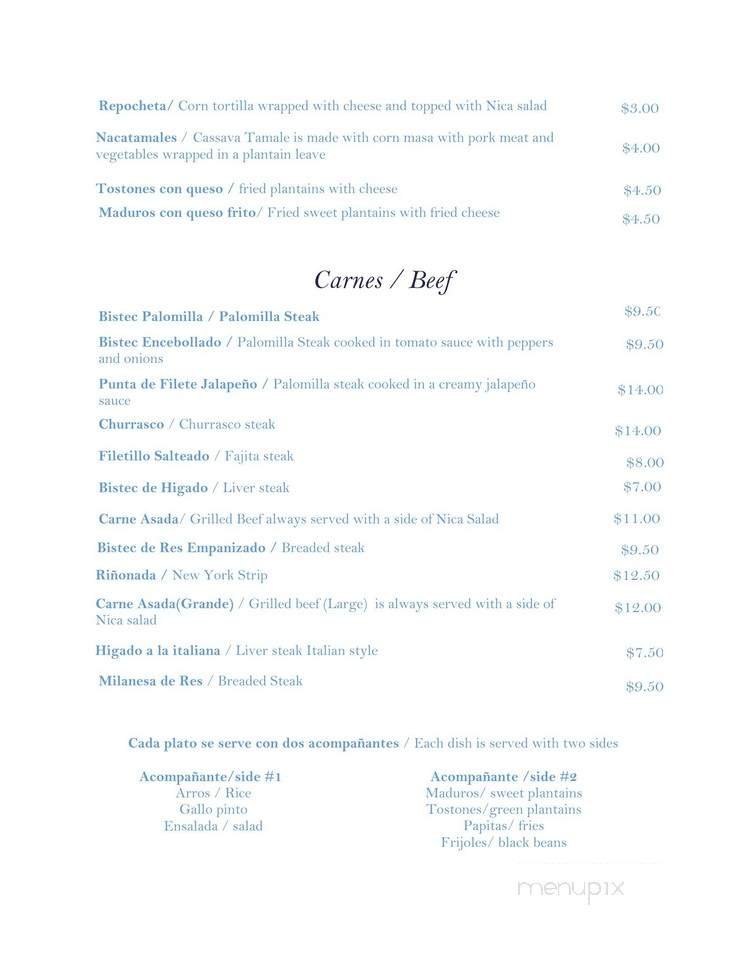Menu page 2