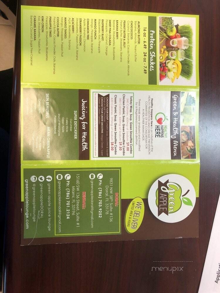 Menu page 1