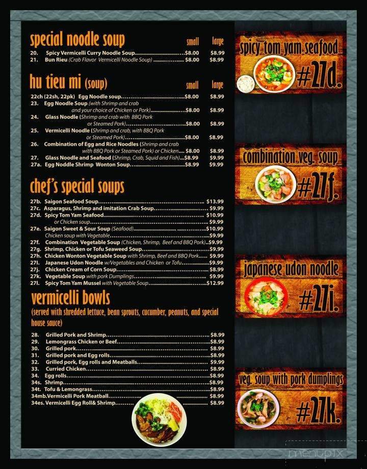 Menu page 9