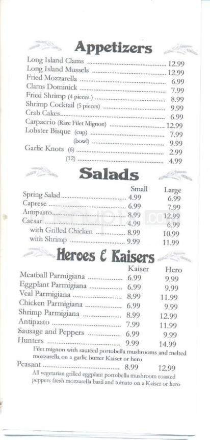 Menu page 2