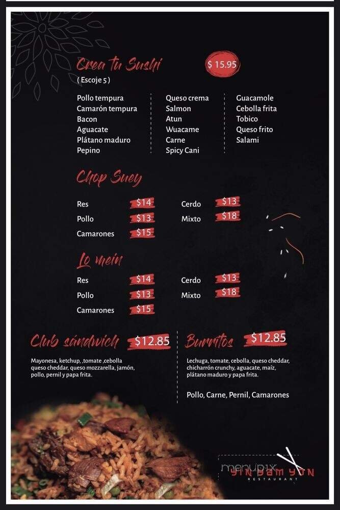 Menu page 6