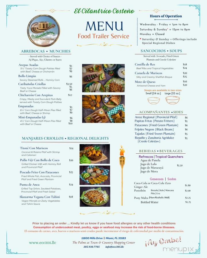 Menu page 1