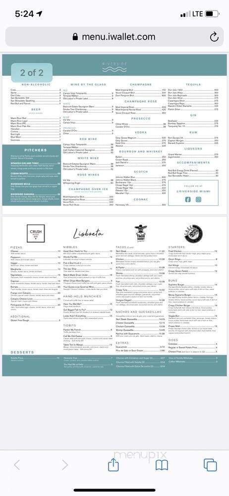Menu page 1