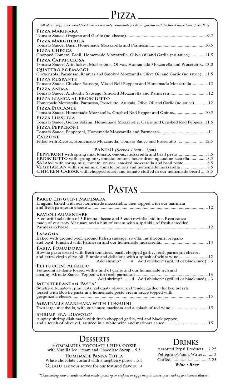 Menu page 8
