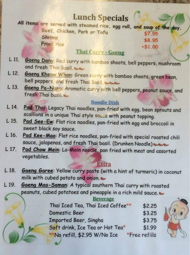 Menu page 1