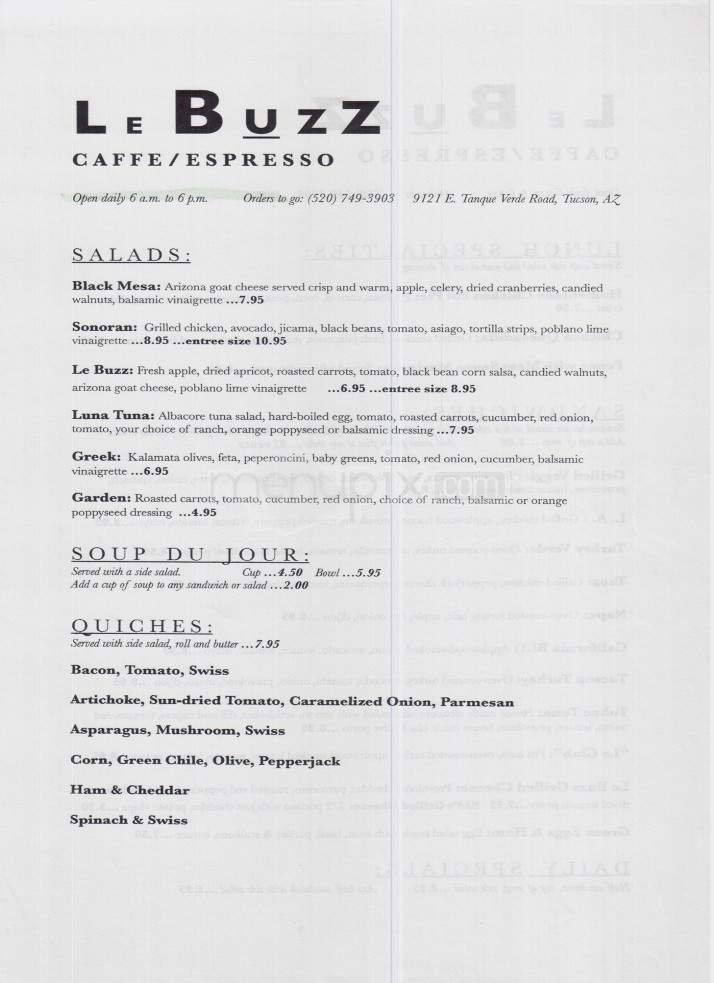 Menu page 1