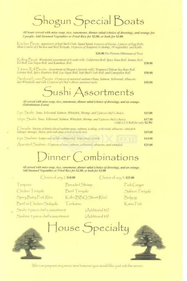 Menu page 7