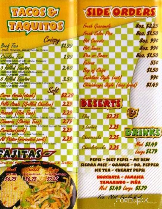 Menu page 2