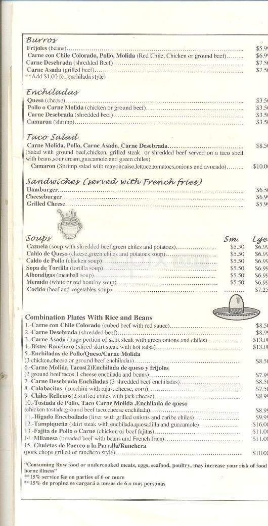 Menu page 3