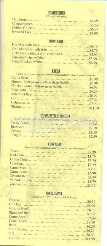 Menu page 3